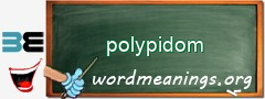 WordMeaning blackboard for polypidom